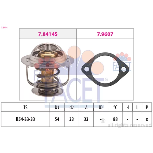 Termostat chladenia FACET 7.8414