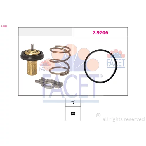 Termostat chladenia FACET 7.8822