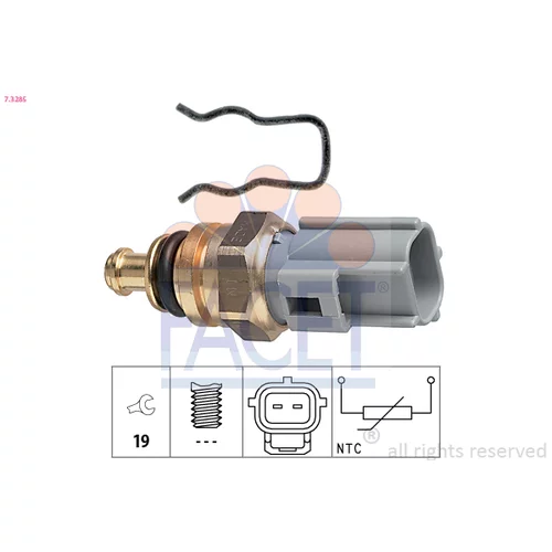 Snímač teploty chladiacej kvapaliny FACET 7.3285