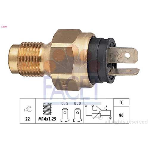 Snímač teploty chladiacej kvapaliny FACET 7.3541