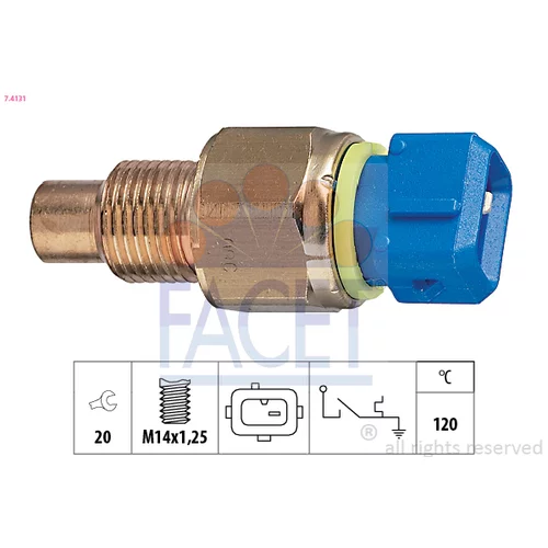 Teplotný spínač kontrolky teploty chladenia FACET 7.4131