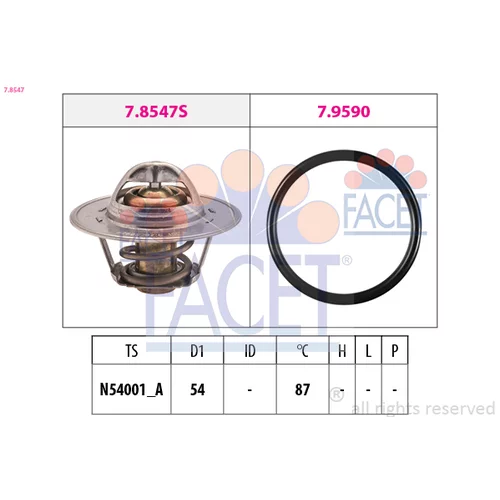 Termostat chladenia FACET 7.8547