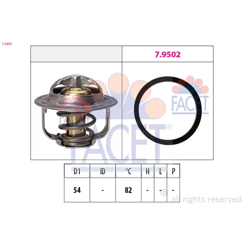 Termostat chladenia 7.8800 /FACET/