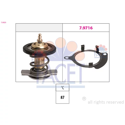 Termostat chladenia FACET 7.8820