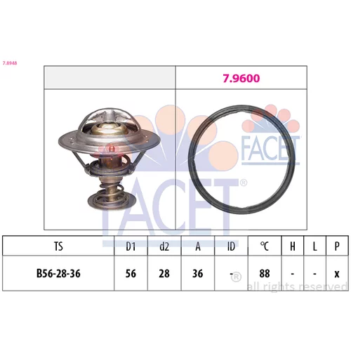 Termostat chladenia FACET 7.8948