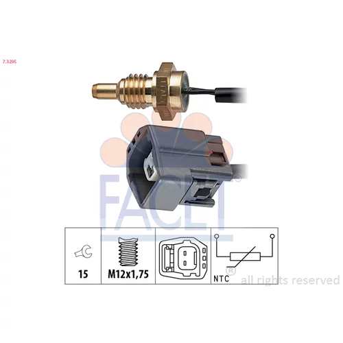 Snímač teploty chladiacej kvapaliny FACET 7.3295