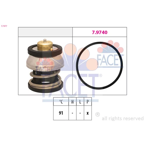 Termostat chladenia 7.7977 /FACET/