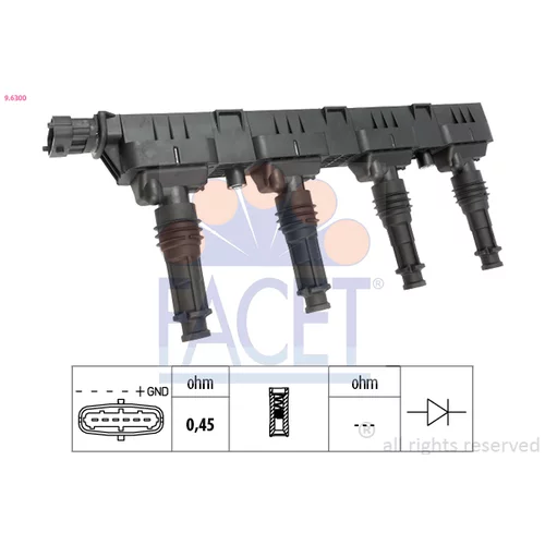 Zapaľovacia cievka FACET 9.6300