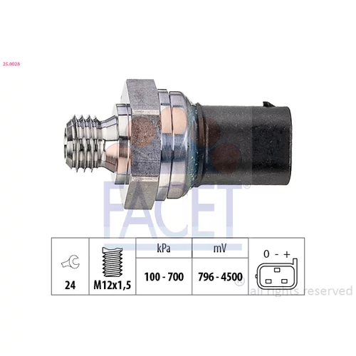 Snímač tlaku oleja FACET 25.0028