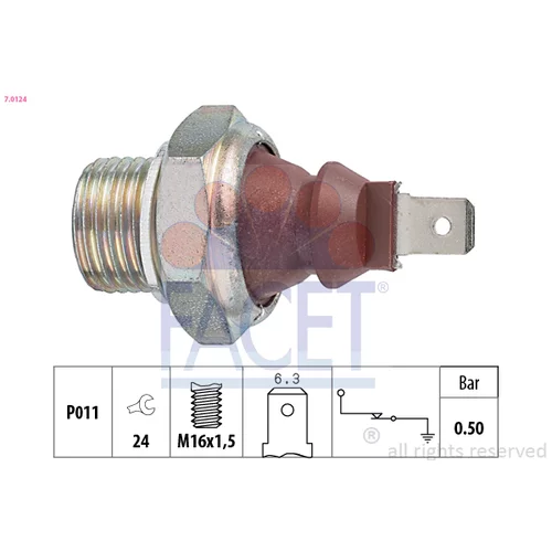Olejový tlakový spínač FACET 7.0124