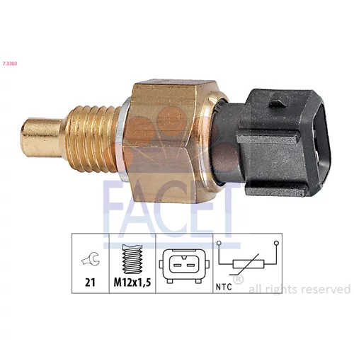 Snímač teploty chladiacej kvapaliny 7.3303 /FACET/