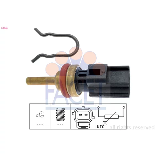 Snímač teploty chladiacej kvapaliny FACET 7.3346