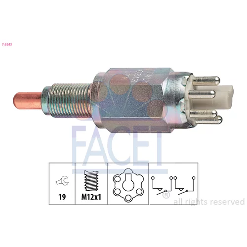 Spínač cúvacích svetiel FACET 7.6243