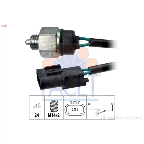 Spínač cúvacích svetiel FACET 7.6313
