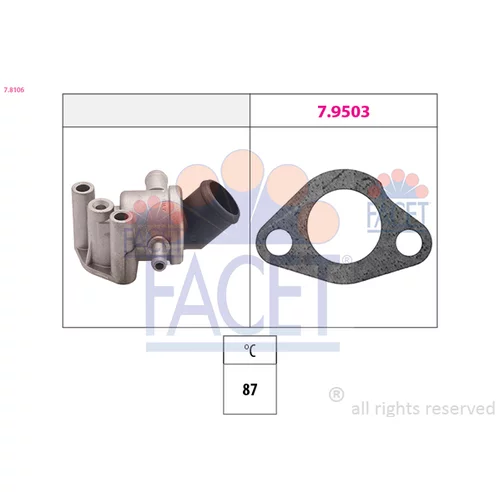 Termostat chladenia FACET 7.8106