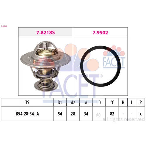 Termostat chladenia FACET 7.8218