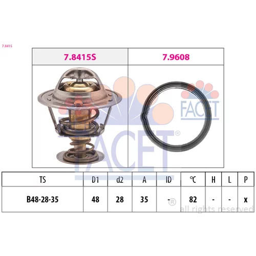 Termostat chladenia 7.8415 /FACET/