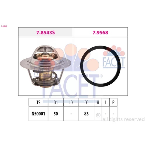 Termostat chladenia FACET 7.8543