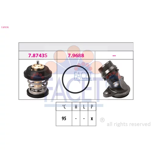 Termostat chladenia FACET 7.8757K