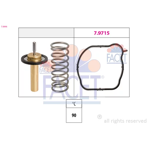 Termostat chladenia FACET 7.8846