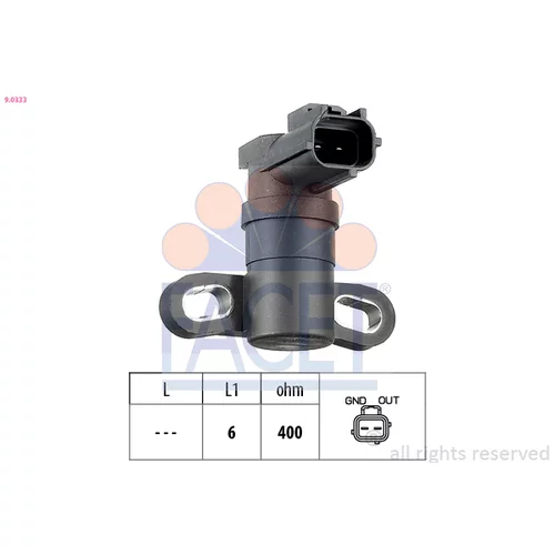 Snímač impulzov kľukového hriadeľa FACET 9.0333