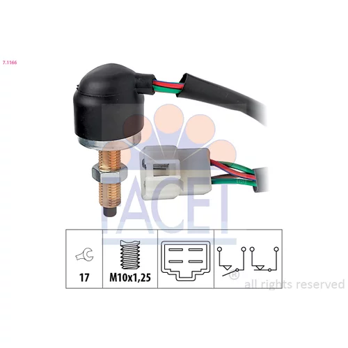 Spínač brzdových svetiel FACET 7.1166