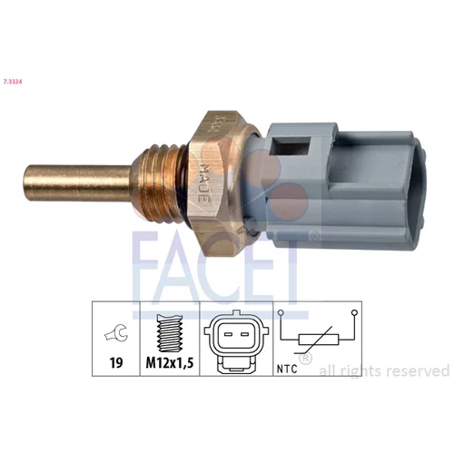 Snímač teploty chladiacej kvapaliny FACET 7.3334