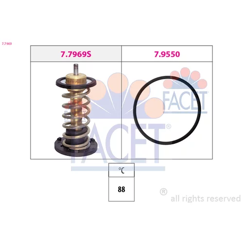 Termostat chladenia FACET 7.7969