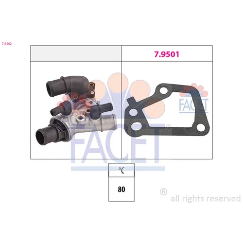 Termostat chladenia FACET 7.8102