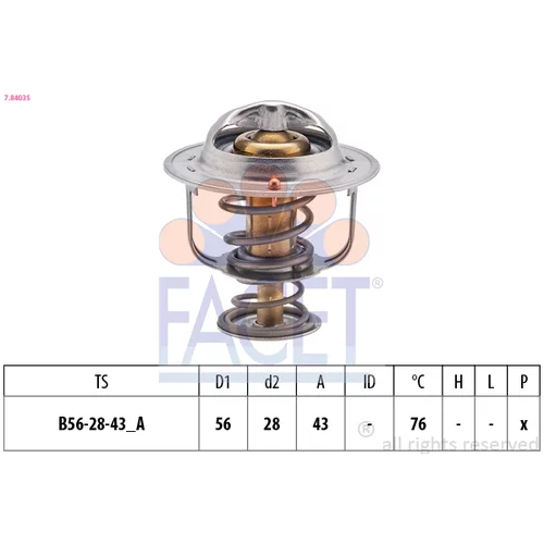 Termostat chladenia FACET 7.8403S