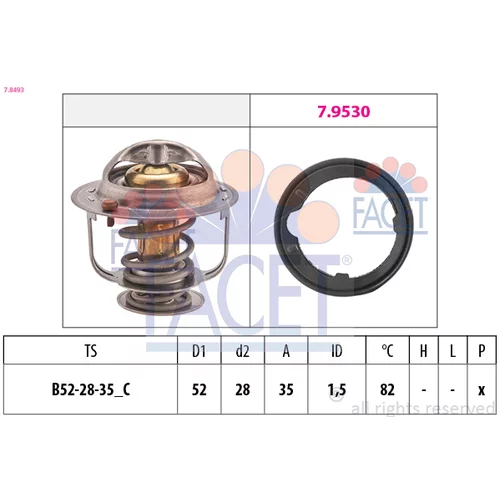 Termostat chladenia FACET 7.8493