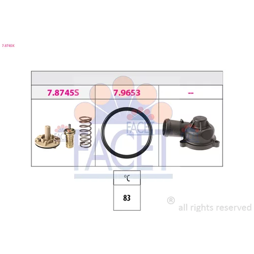 Termostat chladenia FACET 7.8745K