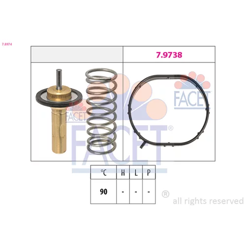 Termostat chladenia FACET 7.8974