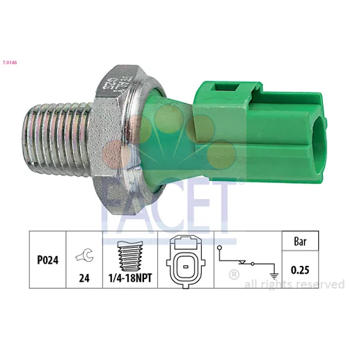 Olejový tlakový spínač FACET 7.0146