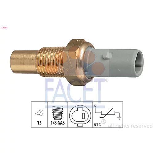 Snímač teploty chladiacej kvapaliny FACET 7.3184