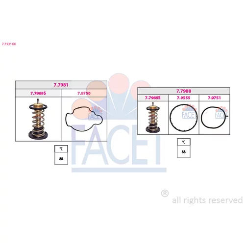 Termostat chladenia FACET 7.7931KK