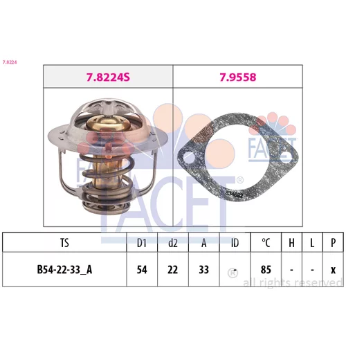 Termostat chladenia FACET 7.8224