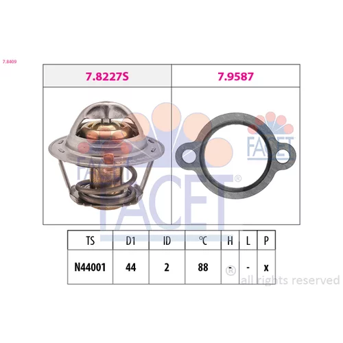 Termostat chladenia FACET 7.8409