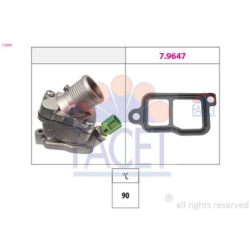 Termostat chladenia FACET 7.8606