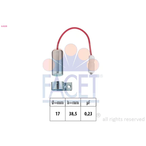 Kondenzátor pre zapaľovanie FACET 0.0339