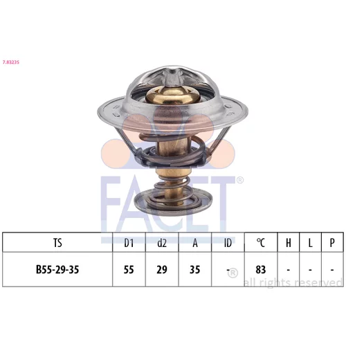 Termostat chladenia FACET 7.8323S