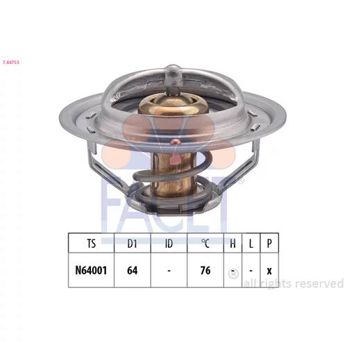 Termostat chladenia FACET 7.8475S