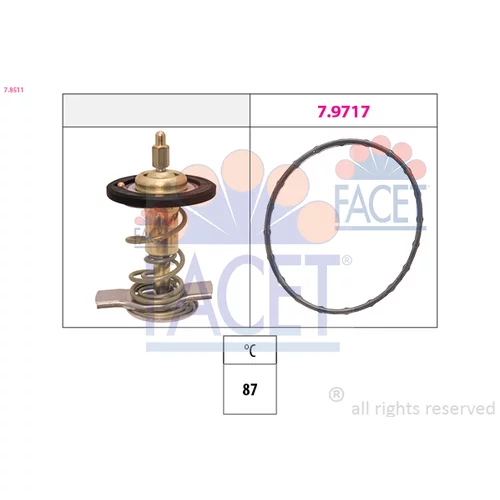 Termostat chladenia FACET 7.8511