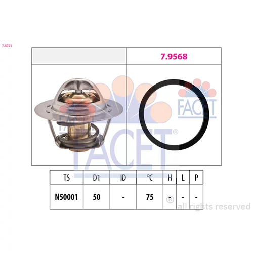 Termostat chladenia FACET 7.8721