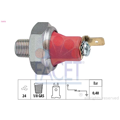 Olejový tlakový spínač FACET 7.0173