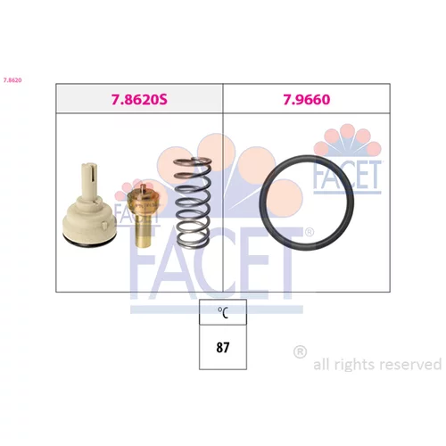 Termostat chladenia FACET 7.8620