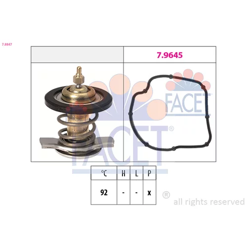 Termostat chladenia FACET 7.8847