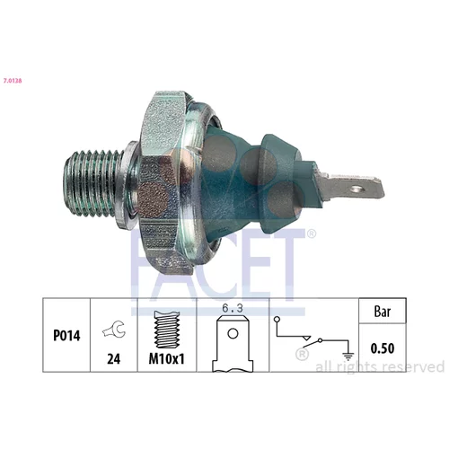 Olejový tlakový spínač FACET 7.0138