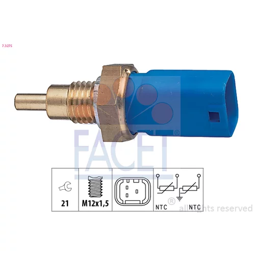 Snímač teploty chladiacej kvapaliny FACET 7.3275