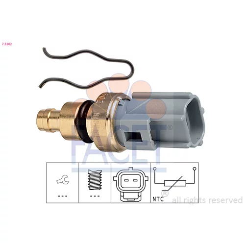 Snímač teploty chladiacej kvapaliny FACET 7.3302